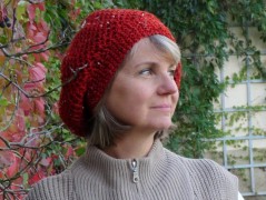 Pletená čepice - barvy podzimu