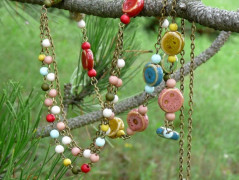 Pletená čepice - barvy podzimu