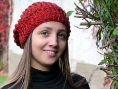 Pletená čepice - barvy podzimu