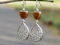 Pletená čepice - barvy podzimu