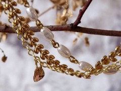 Pletená čepice - barvy podzimu