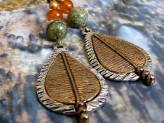 Pletená čepice - barvy podzimu