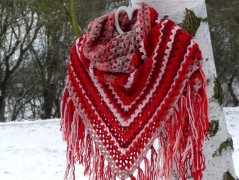 Pletená čepice - barvy podzimu