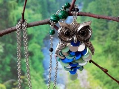 Pletená čepice - barvy podzimu