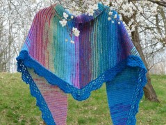 Pletená čepice - barvy podzimu