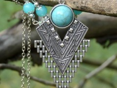 Pletená čepice - barvy podzimu