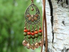 Pletená čepice - barvy podzimu