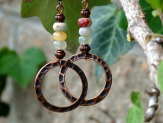 Pletená čepice - barvy podzimu