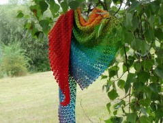 Pletená čepice - barvy podzimu