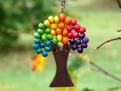 Pletená čepice - barvy podzimu