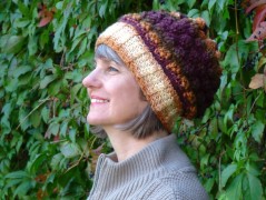 Pletená čepice - barvy podzimu