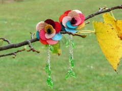 Pletená čepice - barvy podzimu