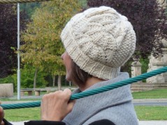 Pletená čepice - barvy podzimu