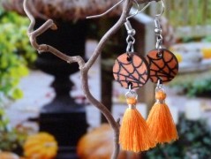 Pletená čepice - barvy podzimu