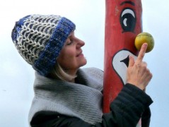 Pletená čepice - barvy podzimu