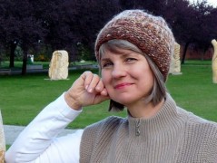 Pletená čepice - barvy podzimu