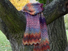 Pletená čepice - barvy podzimu