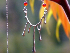 Pletená čepice - barvy podzimu