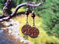 Pletená čepice - barvy podzimu