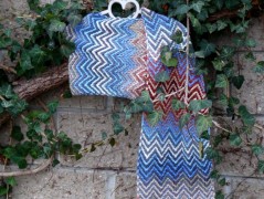 Pletená čepice - barvy podzimu