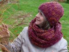 Pletená čepice - barvy podzimu