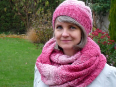 Pletená čepice - barvy podzimu