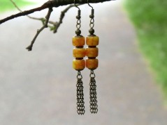 Pletená čepice - barvy podzimu