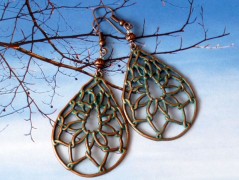 Pletená čepice - barvy podzimu