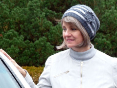 Pletená čepice - barvy podzimu