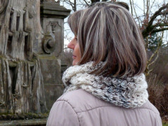 Pletená čepice - barvy podzimu