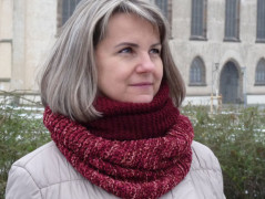 Pletená čepice - barvy podzimu