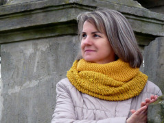 Pletená čepice - barvy podzimu