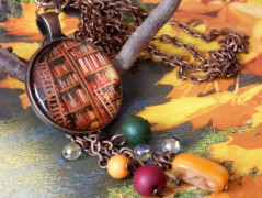 Pletená čepice - barvy podzimu