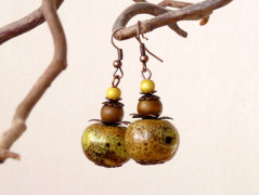 Pletená čepice - barvy podzimu