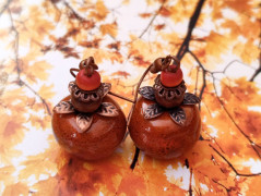 Pletená čepice - barvy podzimu