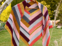 Pletená čepice - barvy podzimu