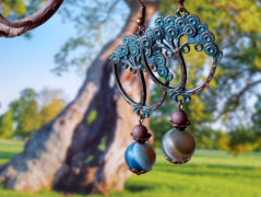 Pletená čepice - barvy podzimu