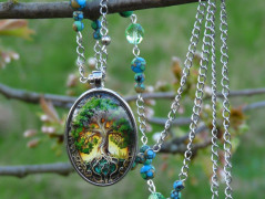 Pletená čepice - barvy podzimu