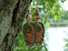 Pletená čepice - barvy podzimu