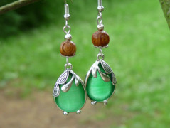 Pletená čepice - barvy podzimu