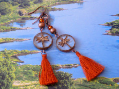 Pletená čepice - barvy podzimu