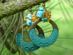 Pletená čepice - barvy podzimu