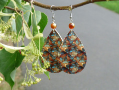 Pletená čepice - barvy podzimu