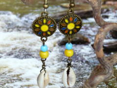 Pletená čepice - barvy podzimu