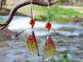 Náušnice - křídla zlátnoucí (malá)