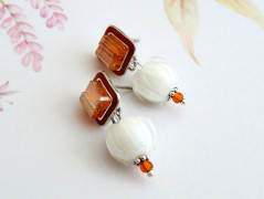 Pletená čepice - barvy podzimu