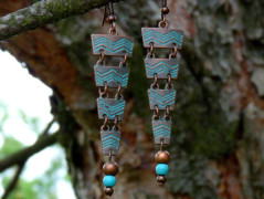 Pletená čepice - barvy podzimu