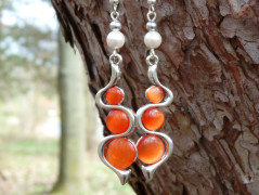 Pletená čepice - barvy podzimu