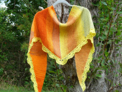 Pletená čepice - barvy podzimu