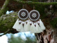 Pletená čepice - barvy podzimu